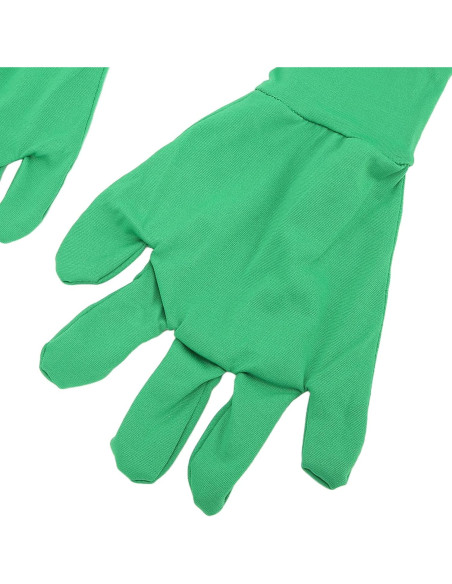 Guantes de Pantalla Verde Chromakey 2 Piezas Seda de Leche Guantes de Pantalla Verde Chromakey 2 Piezas Seda de Leche