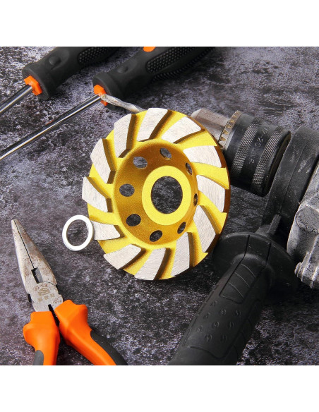 Ruedas de Amolar de Diamante HRLORKC 10 cm 2 Piezas para Concreto Ruedas de Amolar de Diamante HRLORKC 10 cm 2 Piezas para Concreto
