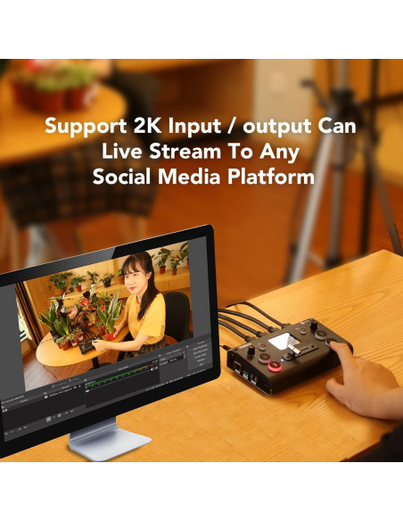 Mezclador de Video RGBlink Mini 4 Entradas HDMI 2K Mezclador de Video RGBlink Mini 4 Entradas HDMI 2K
