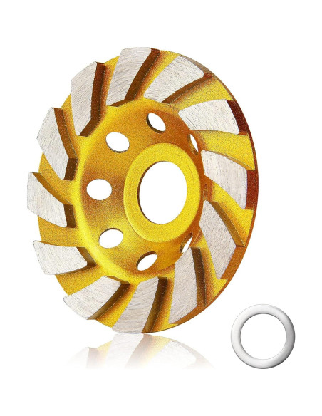 Ruedas de Amolar de Diamante HRLORKC 10 cm 2 Piezas para Concreto Ruedas de Amolar de Diamante HRLORKC 10 cm 2 Piezas para Concreto