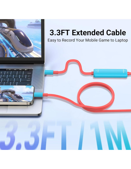 Capturadora de Video USB-C 1080P 60FPS Mozzvas para Streaming Capturadora de Video USB-C 1080P 60FPS Mozzvas para Streaming