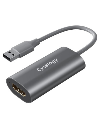 Capturador de Video HDMI 4K a USB 2.0 Cysslogy 1080P 30FPS