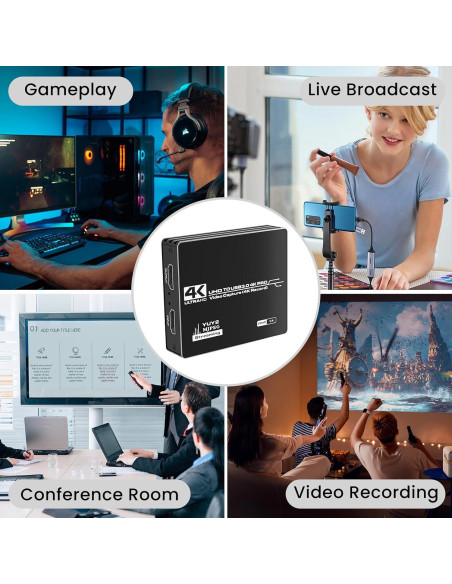Tarjeta de Captura AMANKA 4K HDMI USB 3.0 para Streaming Tarjeta de Captura AMANKA 4K HDMI USB 3.0 para Streaming