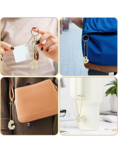 Cadena de Letra Brillante Mokoart para Vaso Stanley 40 oz