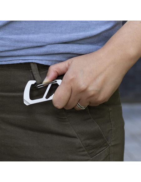Multiherramienta Carabiner Northwall Titanio 12 en 1 Ligera Multiherramienta Carabiner Northwall Titanio 12 en 1 Ligera