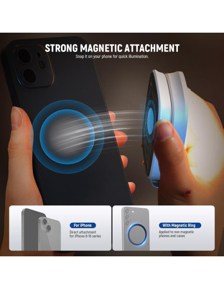 Luz de Selfie Magnética NEEWER NL48B LED Plegable 700lx Luz de Selfie Magnética NEEWER NL48B LED Plegable 700lx