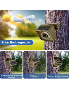 Alarma Solar Inalámbrica Chtoocy con 2 Sensores y Receptor 2