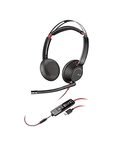 Auriculares Plantronics Blackwire 5220 USB-C Estéreo 20Hz-20kHz Auriculares Plantronics Blackwire 5220 USB-C Estéreo 20Hz-20kHz