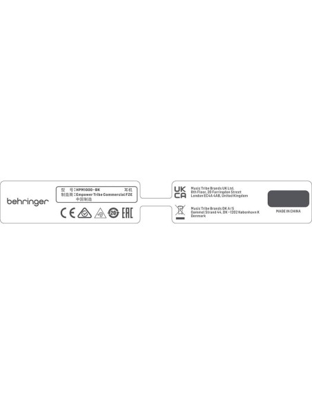 Auriculares Behringer HPM1000-BK Multiusos Negro 20Hz-20kHz Auriculares Behringer HPM1000-BK Multiusos Negro 20Hz-20kHz