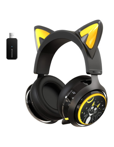 Auriculares Inalámbricos SOMIC GS510 con Orejas de Gato - RGB