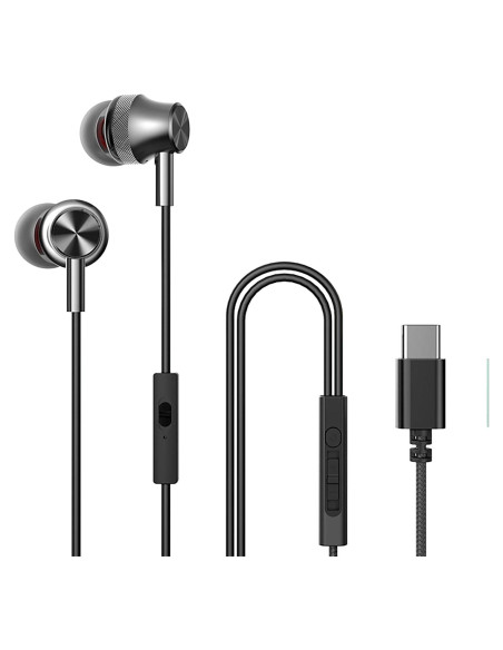 Auriculares USB Tipo C OKCSC con Micrófono y Control de Ruido Auriculares USB Tipo C OKCSC con Micrófono y Control de Ruido