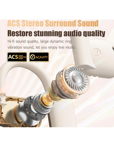 Auriculares Inalámbricos de Conducción Ósea Jiaxing M62 - IPX5
