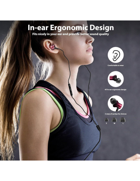 Auriculares In-Ear COOYA con Cable 3.5mm y Micrófono HiFi Auriculares In-Ear COOYA con Cable 3.5mm y Micrófono HiFi