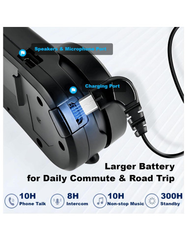 Auricular Bluetooth Fodsports FX6 para Motocicleta - 6 Riders