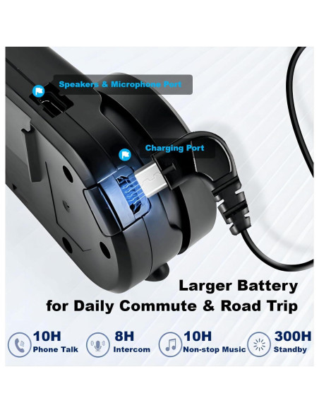 Auricular Bluetooth Fodsports FX6 para Motocicleta - 6 Riders Auricular Bluetooth Fodsports FX6 para Motocicleta - 6 Riders