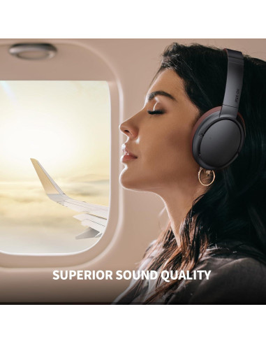 Auriculares Bluetooth KO-STAR NB-1092 ANC HiFi 60H Marrón