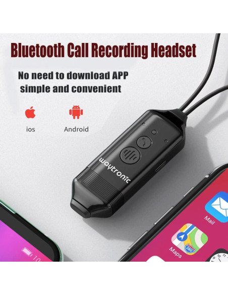 Auriculares Bluetooth Waytronic WT-RS1 con grabación de llamadas Auriculares Bluetooth Waytronic WT-RS1 con grabación de llamadas