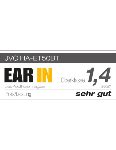 Auriculares Inalámbricos JVC HAET50BTB Negro para Deportes