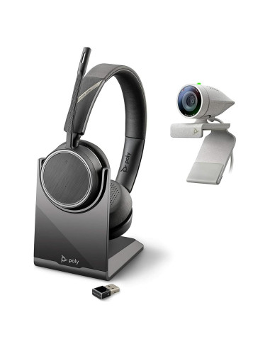 Kit Webcam Profesional Plantronics Studio P5 + Auriculares Voyager 4220 UC