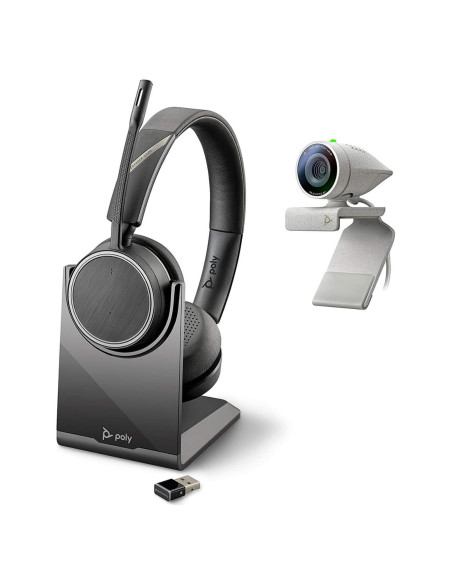 Kit Webcam Profesional Plantronics Studio P5 + Auriculares Voyager 4220 UC Kit Webcam Profesional Plantronics Studio P5 + Auriculares Voyager 4220 UC