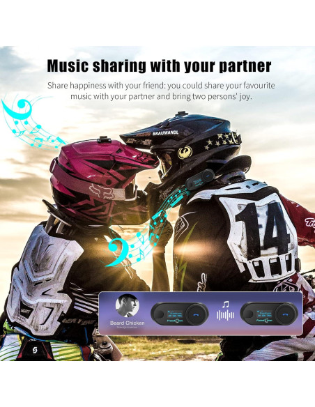 Auricular Bluetooth FreedConn TCOM SC para Casco de Motocicleta Auricular Bluetooth FreedConn TCOM SC para Casco de Motocicleta