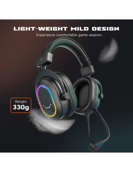 Micrófono USB FIFINE K669S y Auriculares 7.1 para PS5 Micrófono USB FIFINE K669S y Auriculares 7.1 para PS5