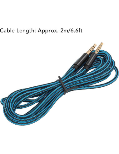 Cable de 3.5mm 5 polos a 4 polos ASHATA 2m para auriculares