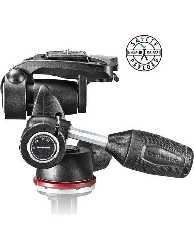 Cabezal de 3 Vías Manfrotto MH804-3W con Nivel de Burbuja