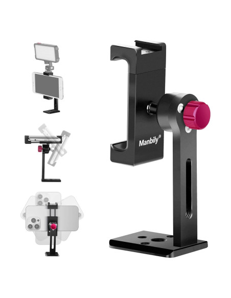 Soporte de Trípode para Teléfono Manbily SP-02 con Zapata Fría Soporte de Trípode para Teléfono Manbily SP-02 con Zapata Fría