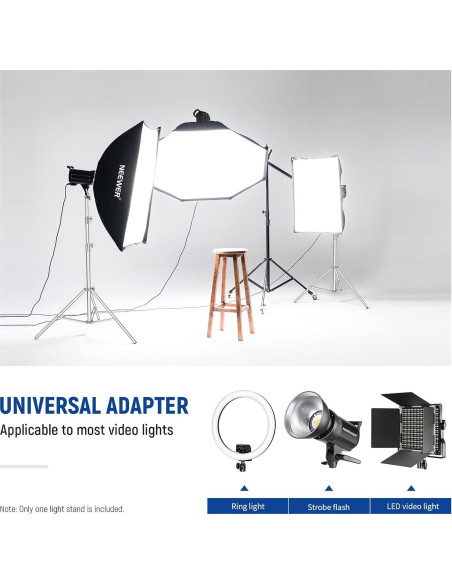 Soporte de Luz NEEWER ST-280SS 2.8m Acero Inoxidable Ajustable Soporte de Luz NEEWER ST-280SS 2.8m Acero Inoxidable Ajustable