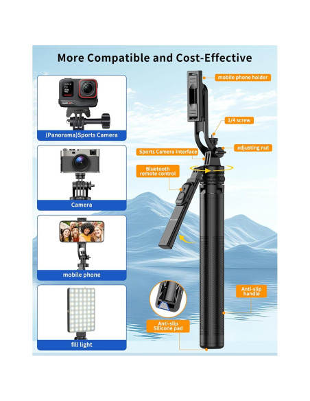 Trípode Selfie Stick STLIAN 70.8" Ajustable para Teléfono Trípode Selfie Stick STLIAN 70.8" Ajustable para Teléfono