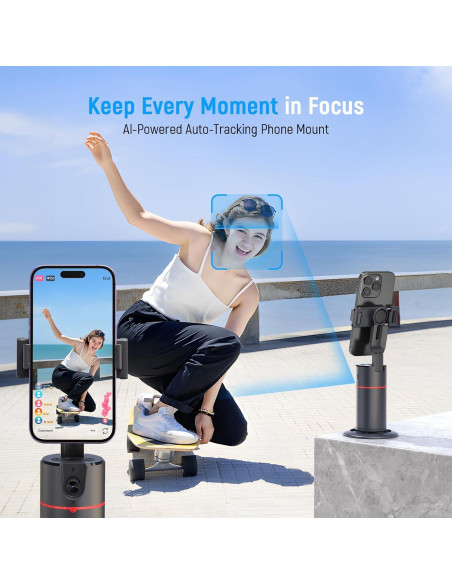 Trípode Automático Camrola con Seguimiento Facial y Luz LED Trípode Automático Camrola con Seguimiento Facial y Luz LED