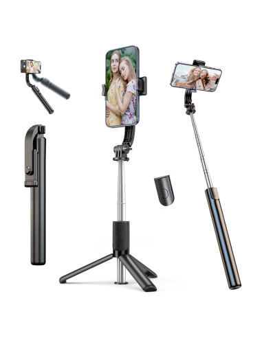 Trípode y Palo de Selfie GOGARA Extensible con Control Remoto