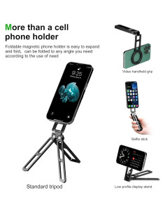 Trípode Magnético Plegable FANAUE para Teléfonos 4.5-7.5" 2