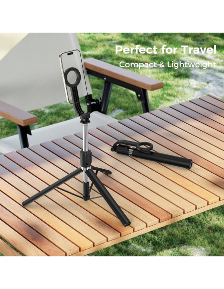 Trípode de Selfie Magnético E-Tree para iPhone MagSafe 170 cm Trípode de Selfie Magnético E-Tree para iPhone MagSafe 170 cm