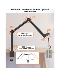 Soporte de Escritorio Hemmotop AS05 Brazo Mágico 71 cm Ajustable 2