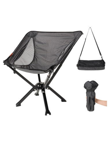 Silla Plegable iCoolGoGo A25 - Ultra-Ligera 1.67 kg - Soporta 136 kg