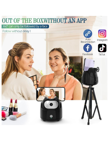 Trípode Inteligente de Seguimiento Facial Automático 360 SHUHANYYUO Trípode Inteligente de Seguimiento Facial Automático 360 SHUHANYYUO
