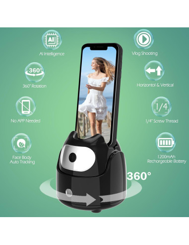 Trípode Inteligente de Seguimiento Facial Automático 360 SHUHANYYUO