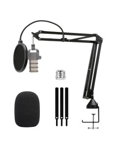 Soporte de Micrófono Rode Podmic con Filtro Anti-Pop y Brazo Ajustable