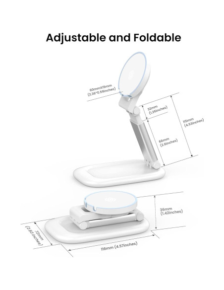 Soporte Magnético SODI para Webcam y iPhone - Blanco Soporte Magnético SODI para Webcam y iPhone - Blanco