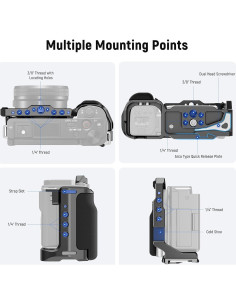Jaula de Cámara NEEWER CA003S para Sony ZV-E10 con Agarre 2