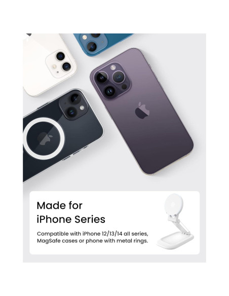 Soporte Magnético SODI para Webcam y iPhone - Blanco Soporte Magnético SODI para Webcam y iPhone - Blanco