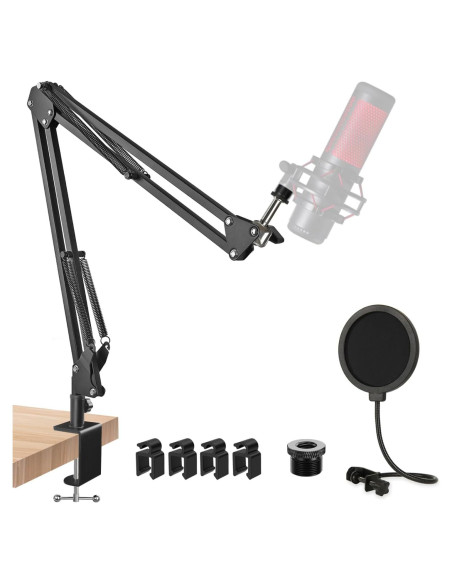 Soporte de Micrófono Boom HyperX QuadCast 2 Ajustable Soporte de Micrófono Boom HyperX QuadCast 2 Ajustable