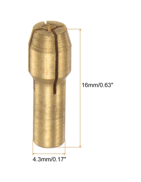 Chuck de Broca de Latón 0.5mm HARFINGTON 15pcs Chuck de Broca de Latón 0.5mm HARFINGTON 15pcs