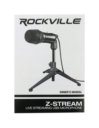 Micrófono USB Rockville Z-Stream + Brazo Ajustable Audio Technica