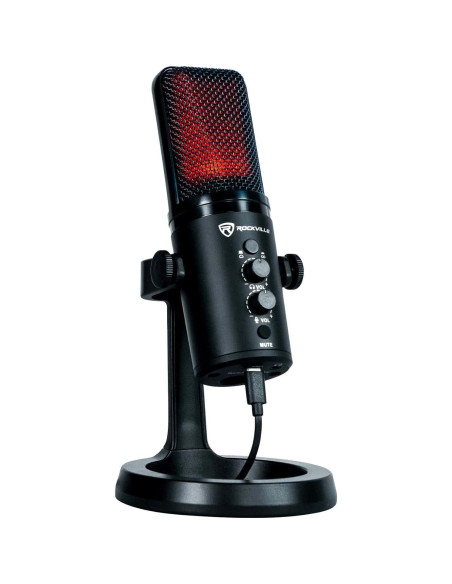 Micrófono USB Rockville ROCK-STREAM PRO + Soporte iSTAND 85 Micrófono USB Rockville ROCK-STREAM PRO + Soporte iSTAND 85