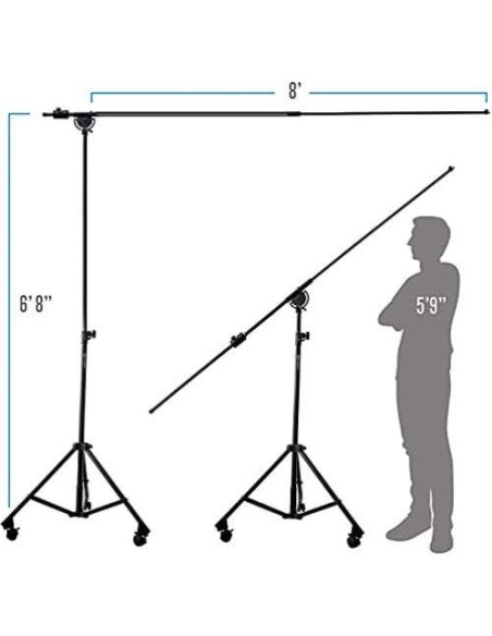 Soporte de Micrófono AxcessAbles MB-W Profesional Metal 203 cm Soporte de Micrófono AxcessAbles MB-W Profesional Metal 203 cm
