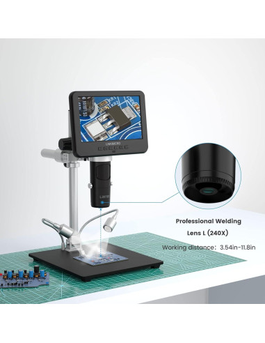 Microscopio Digital LINKMICRO LM-246-MS 3 Lentes 2000X