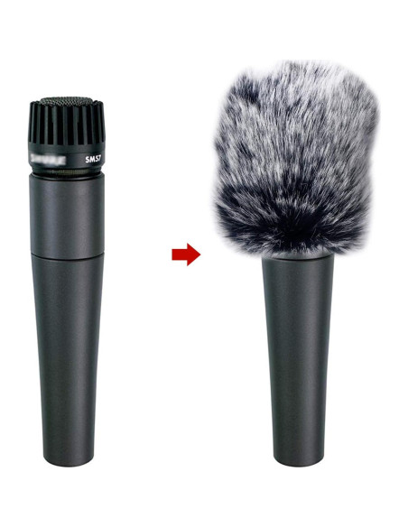 Filtro de Viento Peludo YOUSHARES para Micrófono SM57 Filtro de Viento Peludo YOUSHARES para Micrófono SM57